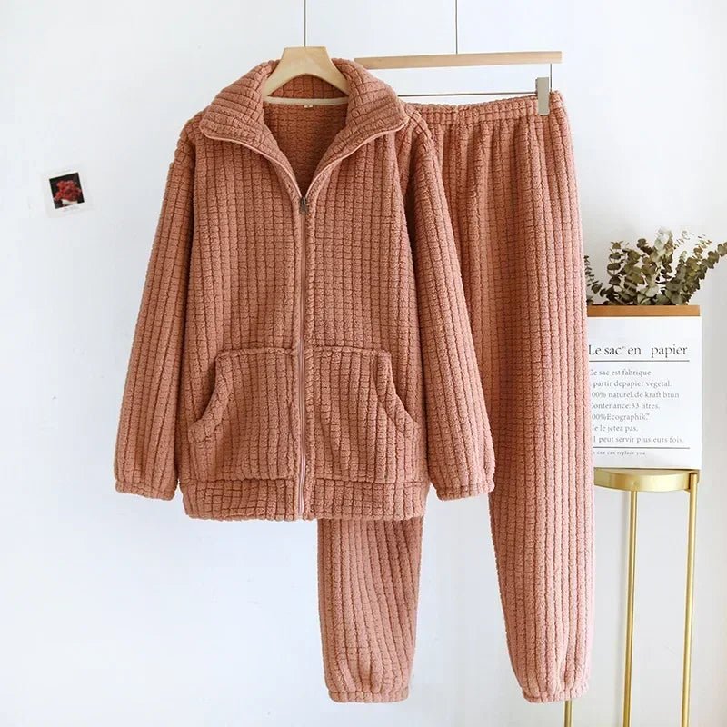 Pigiama casual camicia e pantaloni unisex - Pigiama unisex ATREND