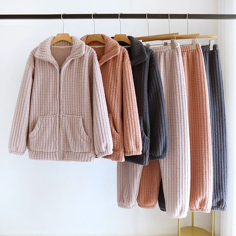 Pigiama casual camicia e pantaloni unisex - Pigiama unisex ATREND