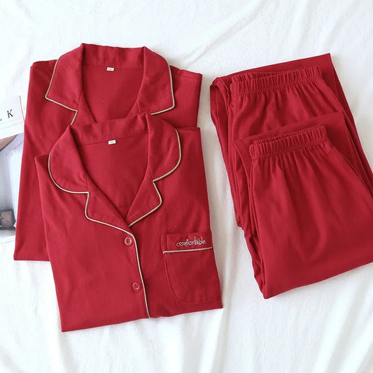 Pigiama casual camicia e pantaloni unisex - Pigiama unisex ATREND