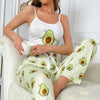 Pigiama casual canottiera e pantaloni con stampa grafica da donna ATREND