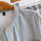 Pigiama casual in cotone camicia e pantaloni da uomo - Pigiama uomo ATREND