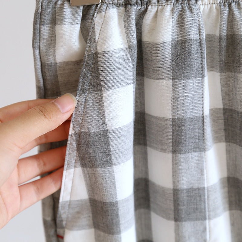 Pigiama casual in cotone camicia e pantaloni da uomo - Pigiama uomo ATREND