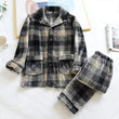 Pigiama casual in pile camicia e pantaloni da uomo - Pigiama uomo ATREND