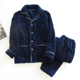 Pigiama casual in pile camicia e pantaloni unisex - Pigiama unisex ATREND