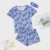 Pigiama casual t-shirt e pantaloncini con stampa love da donna ATREND