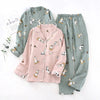 Pigiama in cotone camicia e pantaloni con stampa animale unisex ATREND