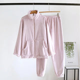 Pigiama in pile multitasche camicia e pantaloni unisex - Pigiama unisex ATREND