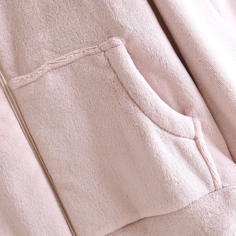 Pigiama in pile multitasche camicia e pantaloni unisex - Pigiama unisex ATREND