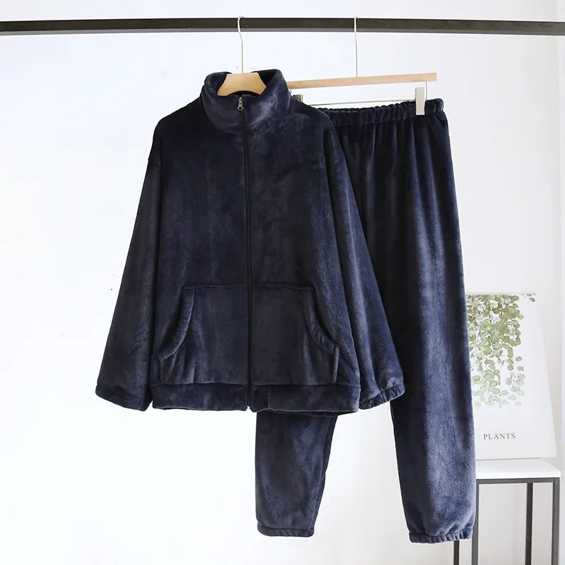 Pigiama in pile multitasche camicia e pantaloni unisex - Pigiama unisex ATREND