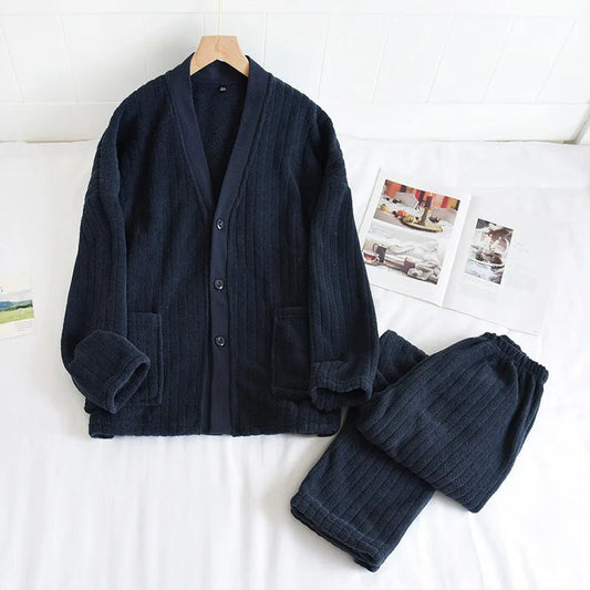 Pigiama in velluto casual pigiama e pantaloni unisex - Pigiama unisex ATREND