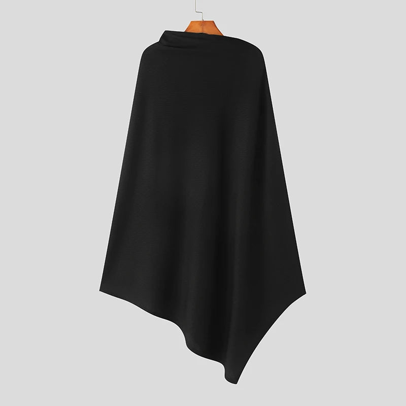 Poncho geometrico con cerniera laterale da uomo ATREND