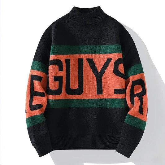 Pullove trendy con lettere da uomo ATREND