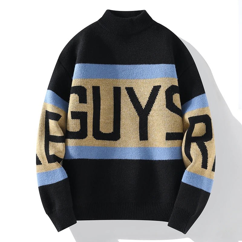 Pullove trendy con lettere da uomo ATREND