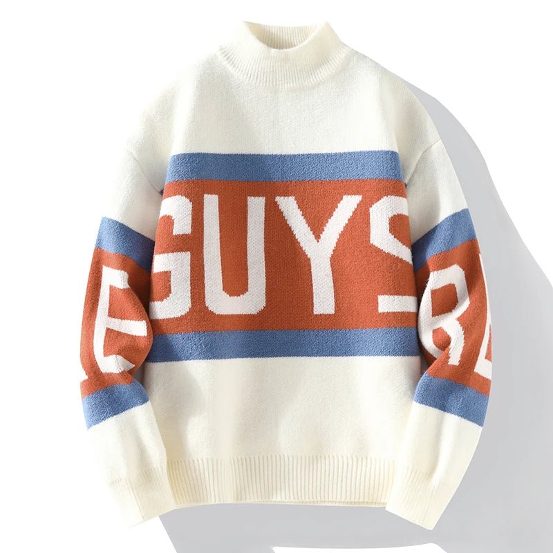 Pullove trendy con lettere da uomo ATREND