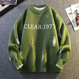 Pullover casua irregolare con lettere da uomo ATREND