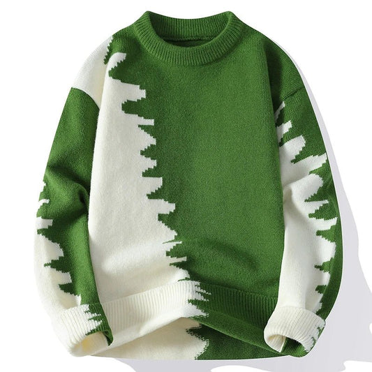 Pullover casual a blocchi di colore da uomo ATREND