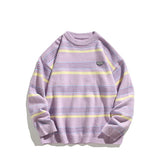 Pullover casual a strisce retrò da uomo - Pullover uomo ATREND