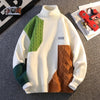 Pullover casual con figure geometriche bicolor da uomo ATREND