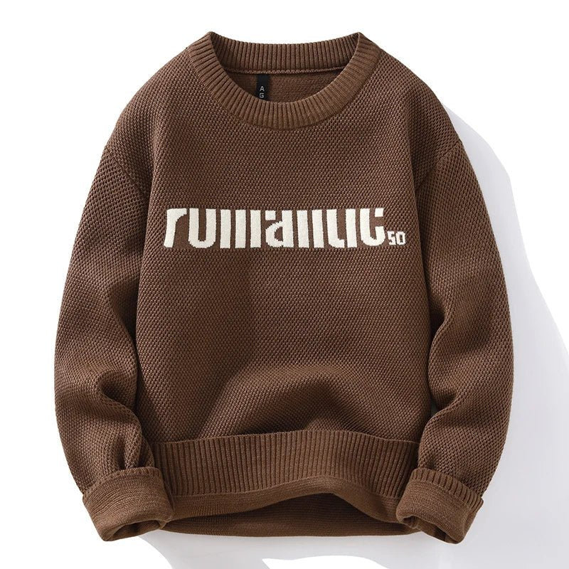 Pullover casual con lettere da uomo - Pullover uomo ATREND