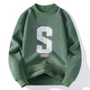 Pullover casual con stampa a lettere da uomo ATREND
