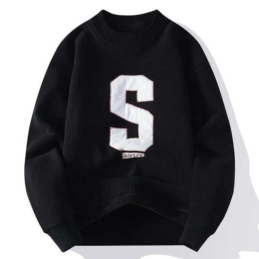 Pullover casual con stampa a lettere da uomo - Pullover uomo ATREND