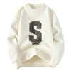Pullover casual con stampa a lettere da uomo ATREND