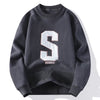 Pullover casual con stampa a lettere da uomo ATREND