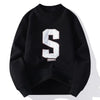Pullover casual con stampa a lettere da uomo ATREND