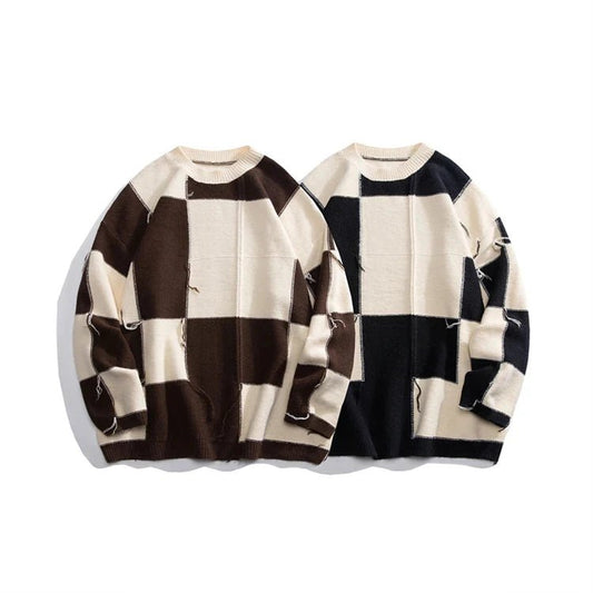 Pullover casual con stampa geometrica da uomo - Pullover uomo ATREND