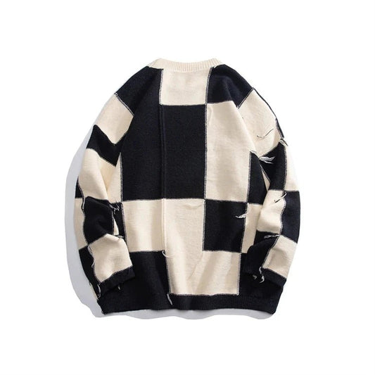 Pullover casual con stampa geometrica da uomo - Pullover uomo ATREND