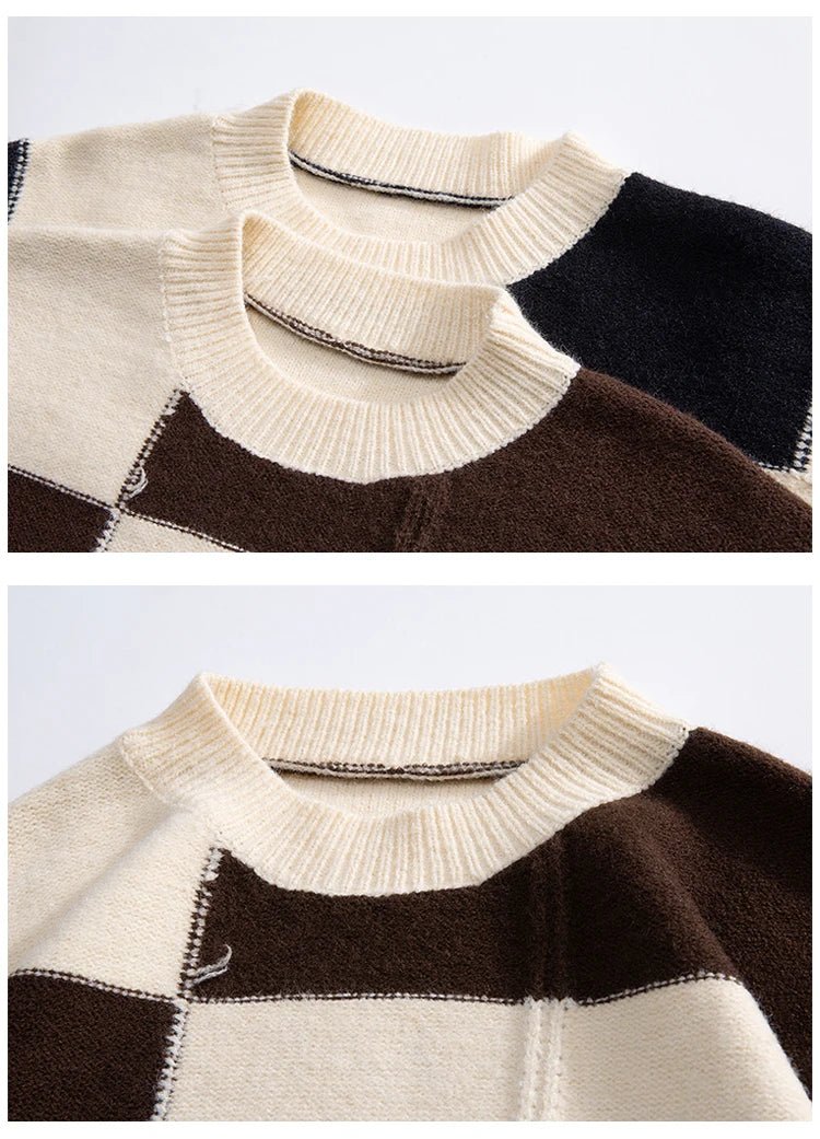 Pullover casual con stampa geometrica da uomo - Pullover uomo ATREND