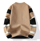 Pullover casual con strisce a contrasto da uomo - Pullover uomo ATREND