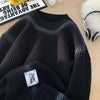 Pullover casual vintage con bordo a contrasto da uomo ATREND