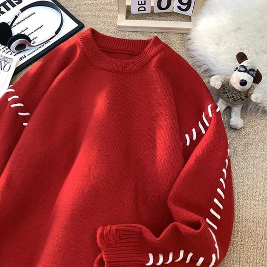 Pullover lavorato a maglia con corde a contrasto da uomo ATREND