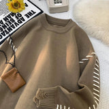 Pullover lavorato a maglia con corde a contrasto da uomo ATREND