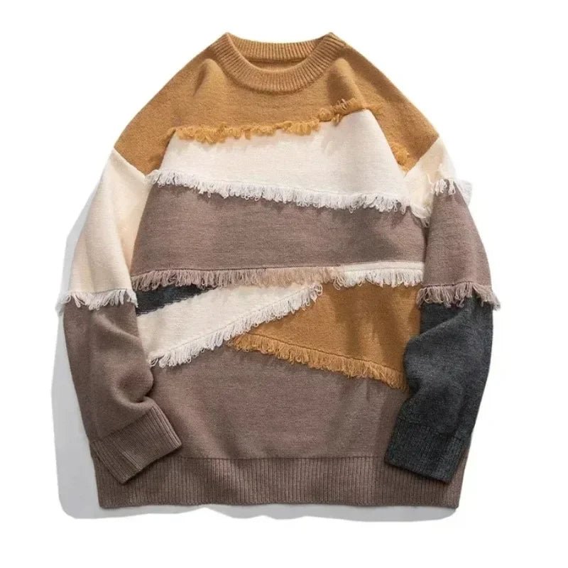 Pullover retrò con frangie da uomo ATREND