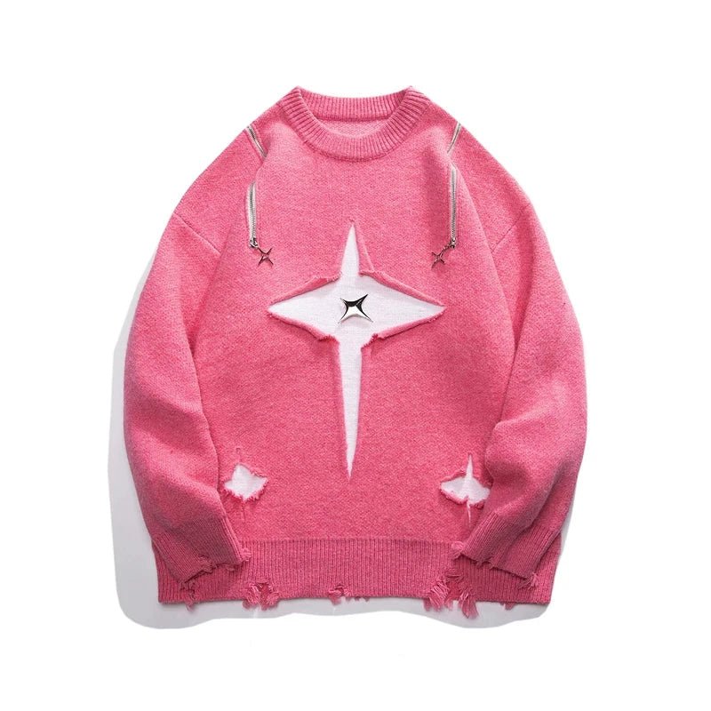 Pullover streetwear irregolare da uomo ATREND
