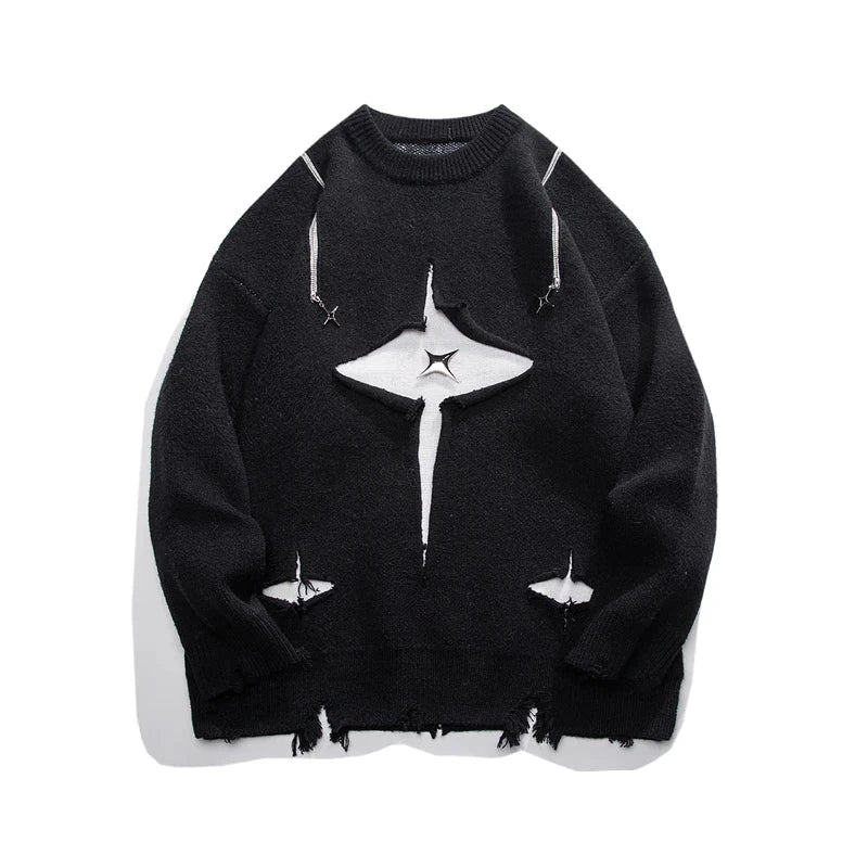 Pullover streetwear irregolare da uomo ATREND