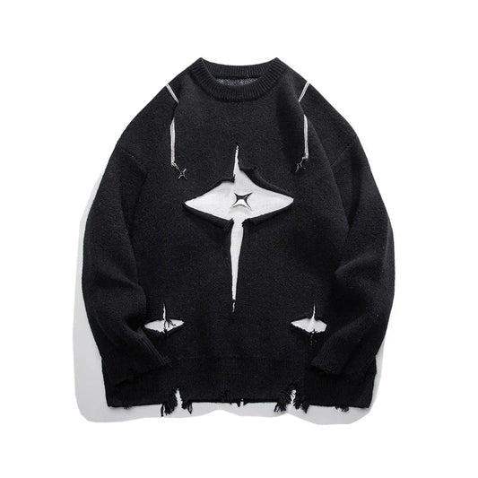 Pullover streetwear irregolare da uomo ATREND