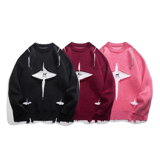 Pullover streetwear irregolare da uomo ATREND