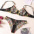 Reggiseno & perizoma in pizzo floreale da donna ATREND