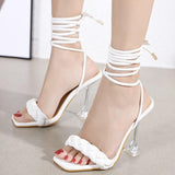 Sandali alla gladiatore con fascia intrecciata da donna - Sandali ATREND