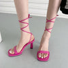 Sandali alla gladiatore con punta quadrata da donna ATREND