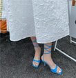 Sandali alla gladiatore con punta quadrata da donna - Sandali ATREND