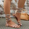 Sandali alla romana con brillantini da donna ATREND