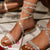 Sandali alla romana con brillantini da donna ATREND