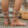 Sandali alla romana con brillantini da donna ATREND