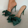 Sandali casual in tela con fiocco e fascia in PVC da donna ATREND