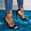 Sandali con cinturino in strass alla caviglia da donna ATREND