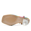 Sandali con fasce in PVC con strass e cinturino regolabile da donna ATREND